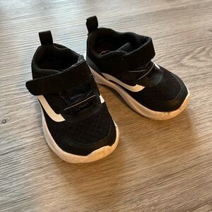 Athleta Black Sneakers with Velcro Strap